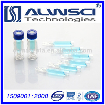 Factory sale Glass Insert for 2ml vial 9-425 autosampler vials with PTFE silicone septa